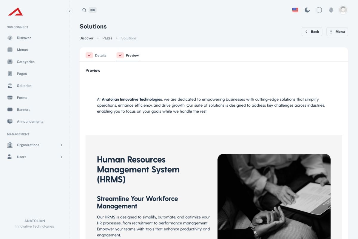 Content Management System